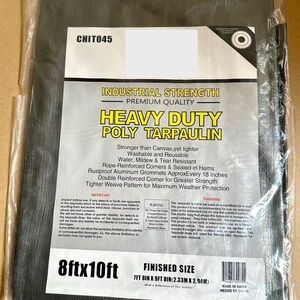 Heavy Duty Poly Tarp - Gray